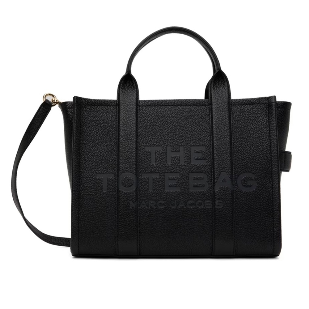 AUTHENTIC BRAND NEW MARC JACOBS
Black 'The Leather Medium' Tote - Picture 1 of 6
